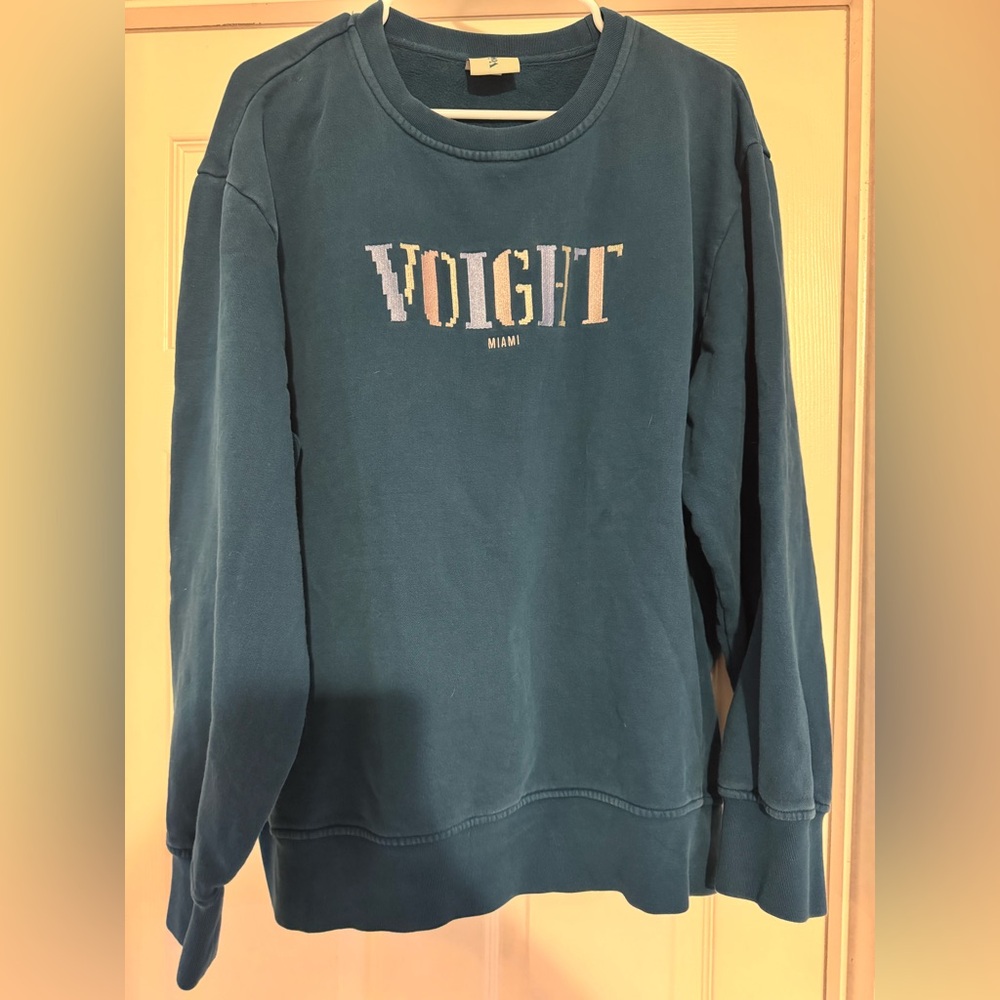 Voight by Valentina teal sweatshirt